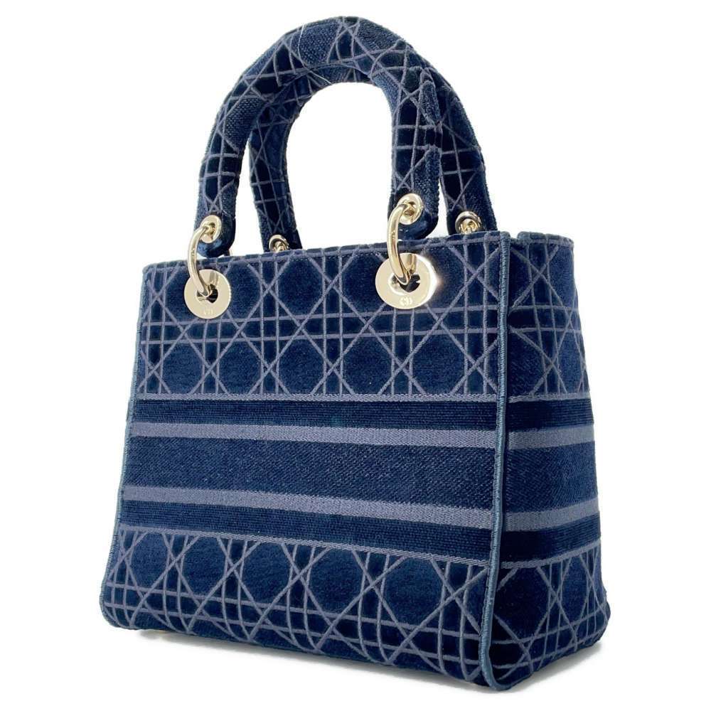 Dior  handbag Christian Lite velour Lady bag